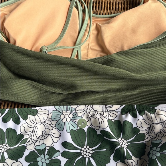 NWT Livy&Kate Swim Top and Skirt small and large olive and Baja - Picture 7 of 8